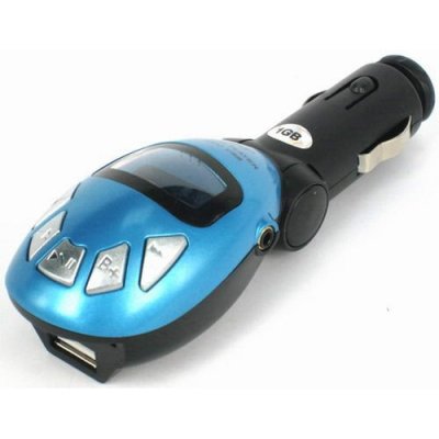 FM Transmitter Car MP3 with Remote control - Blue